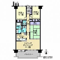 間取図画像 3LDK