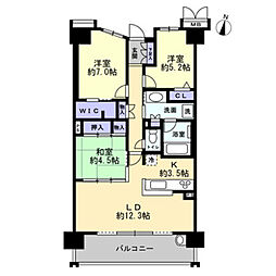 ポレスター東桜町ザ・レジデンス 3LDKの間取図画像