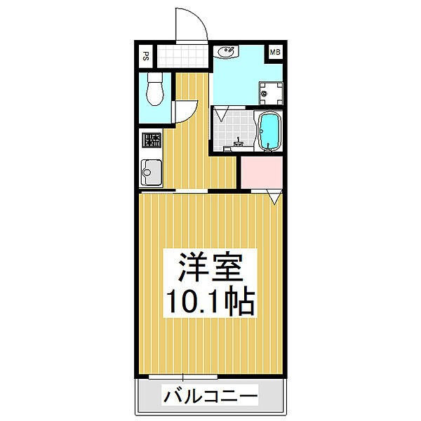 パルタージュＡ棟 ｜長野県駒ヶ根市上穂北(賃貸アパート1K・2階・31.47㎡)の写真 その2