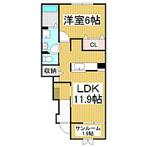 長野県上伊那郡箕輪町大字中箕輪（賃貸アパート1LDK・1階・46.35㎡） その2