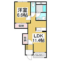 来里夢II  ｜ 長野県上伊那郡箕輪町大字中箕輪（賃貸アパート1LDK・1階・44.52㎡） その2