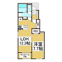 長野県伊那市下新田（賃貸アパート1LDK・1階・50.14㎡） その2