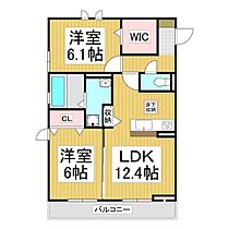 duccoIII  ｜ 長野県伊那市荒井（賃貸アパート2LDK・3階・58.67㎡） その2