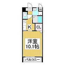 パルタージュＡ棟  ｜ 長野県駒ヶ根市上穂北（賃貸アパート1K・2階・31.47㎡） その2