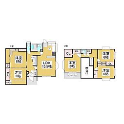町三区ルネステンド 5LDKの間取り