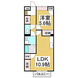 ドリームノスタルジア 1LDKの間取図画像