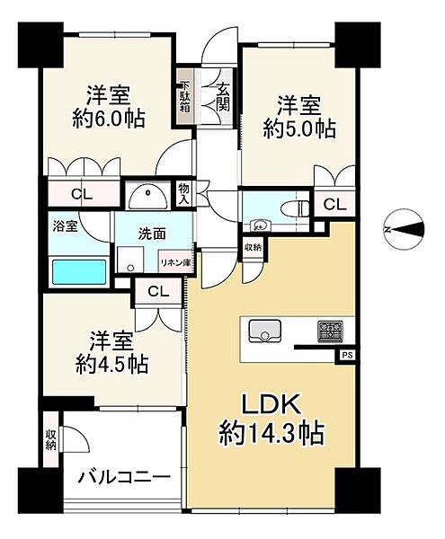 間取りを拡大表示