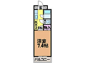 カーサグラン桑原・ 305 ｜ 愛媛県松山市桑原4丁目（賃貸マンション1K・3階・22.98㎡） その2