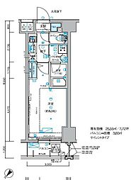 メインステージ小竹向原 12階1Kの間取り