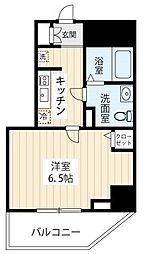 GENOVIA京成立石IIskygarden 7階1Kの間取り
