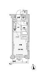 メインステージ桜上水 2階1Kの間取り