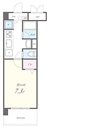 ヴェルドミール荻窪 3階1Kの間取り