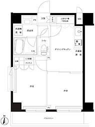 ルーブル中板橋伍番館 3階2DKの間取り