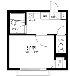 OZ弐番街 1階1Kの間取り