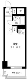 ライオンズマンション千駄ヶ谷第2 ワンルームの間取図画像