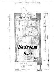 メインステージ門前仲町 1Kの間取図画像