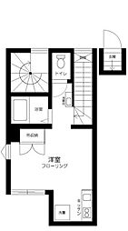8haccohouse ワンルームの間取図画像