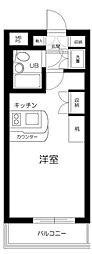 ワコーレ田園調布 ワンルームの間取図画像