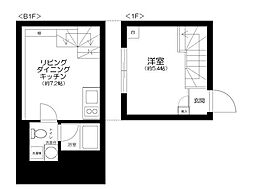 MGLUXURYSASAZUKA 1LDKの間取図画像