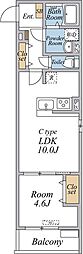 (仮称)リブリ・品川区南品川 1LDKの間取図画像