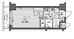 ガラ・ステージ西新宿 1Kの間取図画像