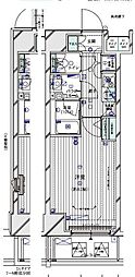 MAINSTAGETOKYO・NORTHHY's 1Kの間取図画像
