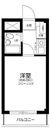 ガーデンハイツ一号館 1Kの間取図画像