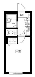 フェリオ千住緑町 1Kの間取図画像
