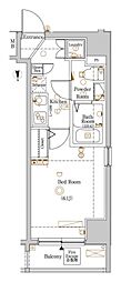 AXAS新宿中落合 1Kの間取図画像
