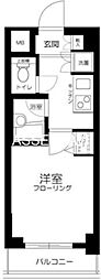 ミリオンガーデン小石川 1Kの間取図画像
