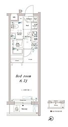 ARKMARK東中野 1Kの間取図画像