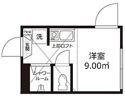カーサローズ ワンルームの間取図画像