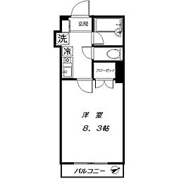 シャトー梅ケ丘 1Kの間取図画像