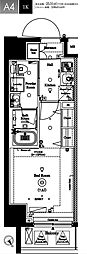 アクサス池袋レジデンス 1Kの間取図画像