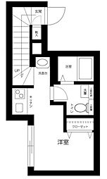 ソルナクレイシア吉祥寺本町 ワンルームの間取図画像