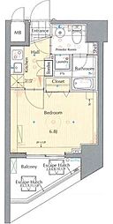GRANDTRUTH練馬1 1Kの間取図画像