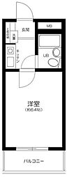 カームハウス大橋 1Kの間取図画像