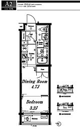 アクサス東京ウエスト練馬 1DKの間取図画像