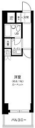 藤和シティコープ大森 1Kの間取図画像