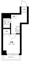 クレッセント大森 1Kの間取図画像