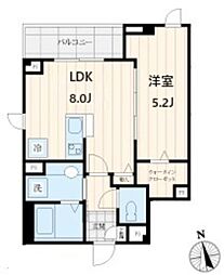 パインヒルズ 1LDKの間取図画像