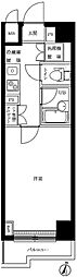 ルーブル明大前 1Kの間取図画像