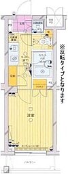 ルーブル早稲田弐番館 1Kの間取図画像