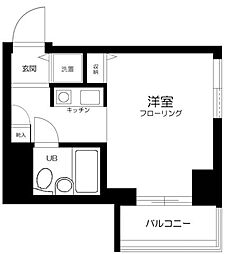 ダイアパレス錦糸町第5 ワンルームの間取図画像