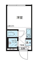 NANO北新宿2 ワンルームの間取図画像