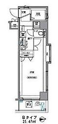 アデッソ野方 1Kの間取図画像