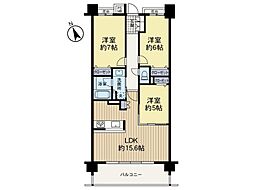 間取図画像 3LDK