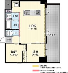 Laughter ラフター 3階1SLDKの間取り