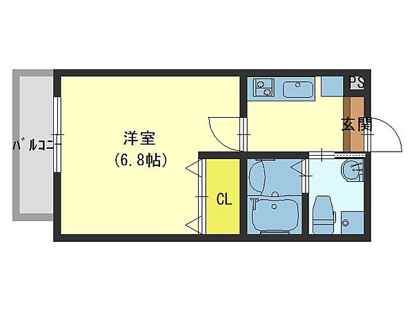 大阪府大阪市生野区新今里４丁目(賃貸マンション1K・7階・24.30㎡)の写真 その2