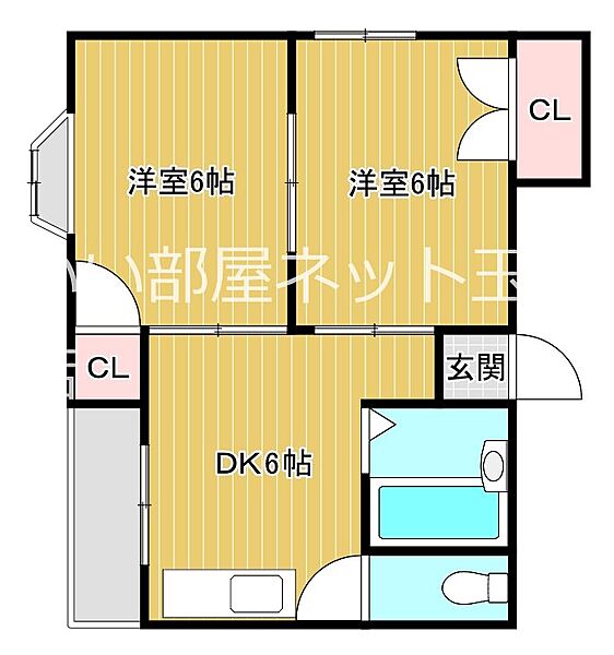 大阪府大阪市東成区大今里南１丁目(賃貸マンション2DK・6階・40.00㎡)の写真 その2